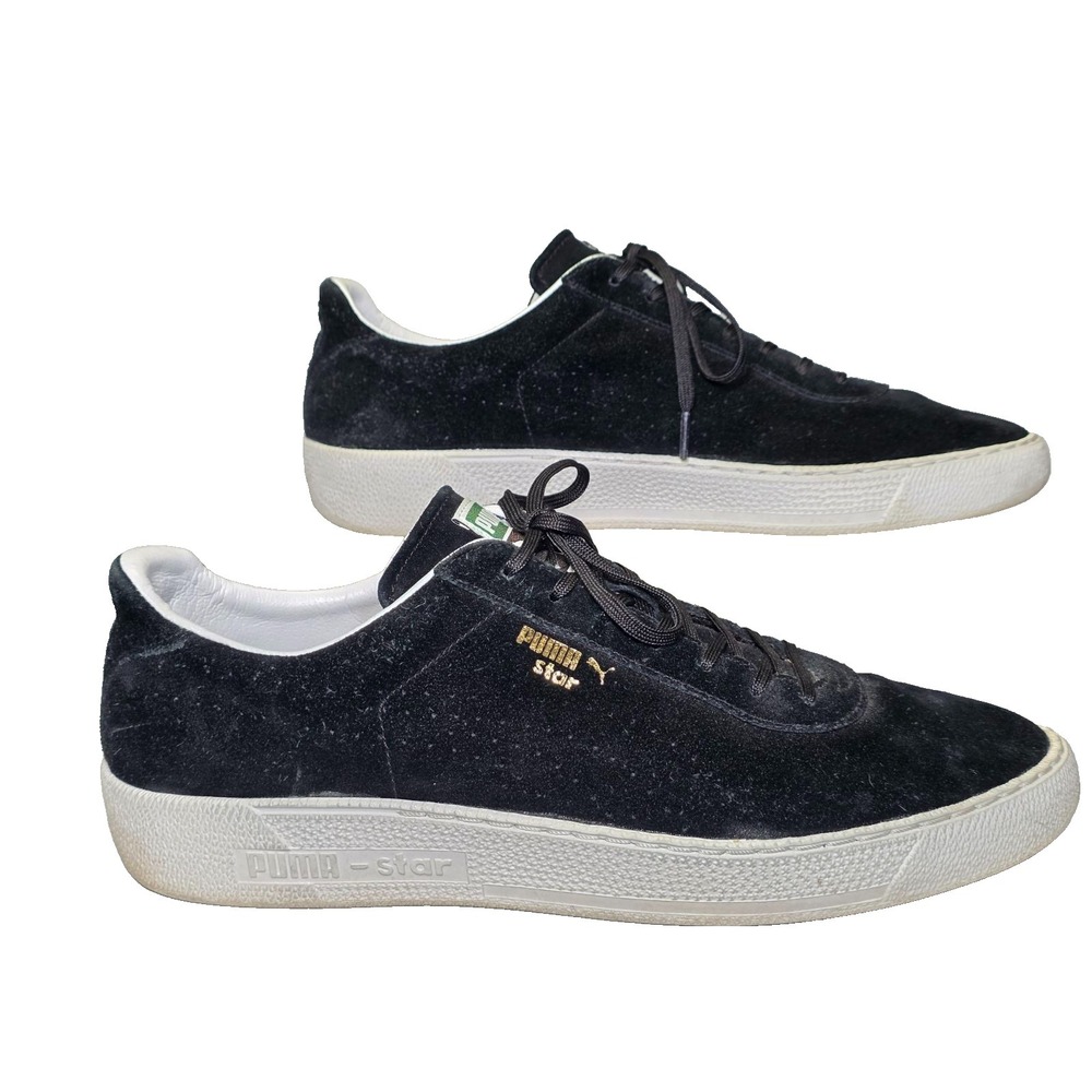 Puma Star Tennis Men's Sneakers Size 12 Black‎ Suede Lace Up Shoes Suede